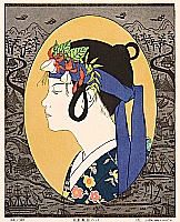 Ryusei Okamoto born 1949 - South Island Festival Girl - C - artelino Art Auctions. Ryusei Okamoto born 1949 - South Island Festival Girl - C
