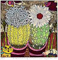 Yuji Hiratsuka born 1954 - Nestling Cacti - artelino Art Auctions. Yuji Hiratsuka born 1954 - Nestling Cacti