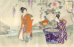 Chikanobu Toyohara 1838-1912 - Twelve Months - Juni Hitoe Picture Album - artelino Art Auctions. Chikanobu Toyohara 1838-1912 - Twelve Months - Juni Hitoe Picture Album