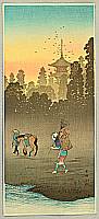 Hiroaki Takahashi 1871-1945 - Evening Bell - artelino Art Auctions. Hiroaki Takahashi 1871-1945 - Evening Bell