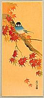 Sozan Ito 1884-? - Blue Bird in Autumn - artelino Art Auctions. Sozan Ito 1884-? - Blue Bird in Autumn
