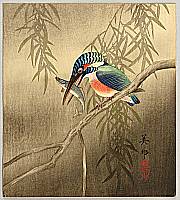Biho Takahashi 1873-? - Kingfisher - artelino Art Auctions. Biho Takahashi 1873-? - Kingfisher