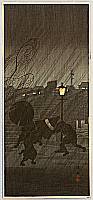 Hiroaki Takahashi 1871-1945 - Sudden Rain