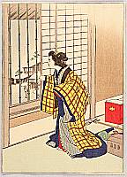 Kason Suzuki 1860-1919 - Looking Outside - artelino Art Auctions. Kason Suzuki 1860-1919 - Looking Outside
