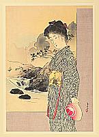 Toshimine Tsutsui 1863-1934 - Contemplation - artelino Art Auctions. Toshimine Tsutsui 1863-1934 - Contemplation