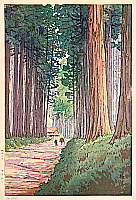 Yuhan Ito active 1930s - Avenue of Cryptomeria in Nikko - artelino Art Auctions. Yuhan Ito active 1930s - Avenue of Cryptomeria in Nikko