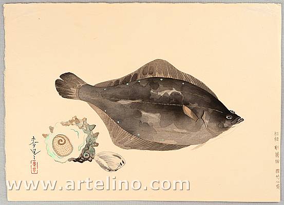 Bakufu Ono 1888-1976 - Flounder and Sea Shells