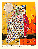Yoshiharu Kimura born 1934 - White Owl - artelino Art Auctions. Yoshiharu Kimura born 1934 - White Owl