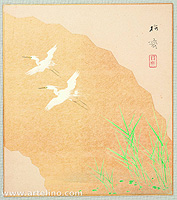 Baisai fl. ca. mid 20th century - Flying Egrets - artelino Art Auctions. Baisai fl. ca. mid 20th century - Flying Egrets