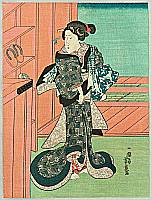 Yoshitora Utagawa active ca. 1840-1880 - Beauty from Public Bath - artelino Art Auctions. Yoshitora Utagawa active ca. 1840-1880 - Beauty from Public Bath