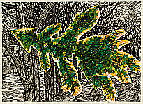 Fumio Kitaoka 1918-2007 - Leaf in the Street - artelino Art Auctions. Fumio Kitaoka 1918-2007 - Leaf in the Street