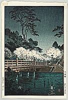 Koitsu Tsuchiya 1870-1949 - Benkei Bridge - artelino Art Auctions. Koitsu Tsuchiya 1870-1949 - Benkei Bridge