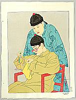 Paul Jacoulet 1902-1960 - The Scale - La Balance, Chinois - artelino Art Auctions. Paul Jacoulet 1902-1960 - The Scale - La Balance, Chinois