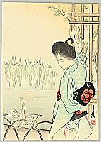 Gekko Ogata 1859-1920 - Blooming Iris - kuchi-e - artelino Art Auctions. Gekko Ogata 1859-1920 - Blooming Iris - kuchi-e