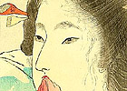 Eisen Tomioka 1864-1905 - Beauty and the Moon - artelino Art Auctions. Eisen Tomioka 1864-1905 - Beauty and the Moon
