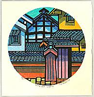 Clifton Karhu 1927-2007 - Iwakura Kyoto - artelino Art Auctions. Clifton Karhu 1927-2007 - Iwakura Kyoto