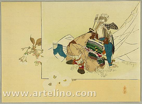 Hanko Kajita 1870-1917 - Taking a Rest