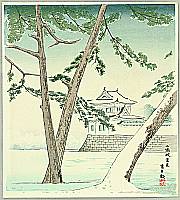Tomikichiro Tokuriki 1902-1999 - Nijyo Castle - 20 Views of Kyoto