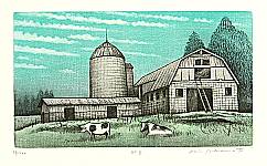 Koichi Sakamoto born 1932 - Barn and Silo
