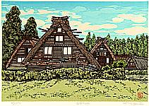 Katsuyuki Nishijima born 1945 - Village Houses in Hagi - artelino Art Auctions. Katsuyuki Nishijima born 1945 - Village Houses in Hagi