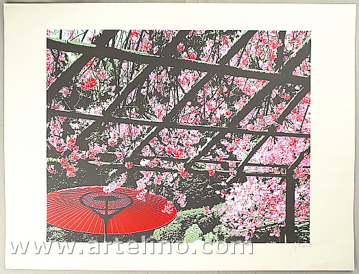 Yuichiro Kato born 1926 - Banquet in Spring - artelino Art Auctions. Yuichiro Kato born 1926 - Banquet in Spring
