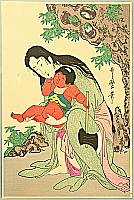 Utamaro Kitagawa 1750-1806 - Yamauba and Kintaro - artelino Art Auctions. Utamaro Kitagawa 1750-1806 - Yamauba and Kintaro