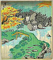 Tomikichiro Tokuriki 1902-1999 - Autumn Rain at Sanpo-in - artelino Art Auctions. Tomikichiro Tokuriki 1902-1999 - Autumn Rain at Sanpo-in