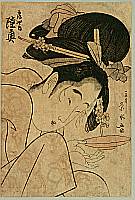 Eisui Ichirakusai active ca. 1790-1823 - Beauty Mutsu - artelino Art Auctions. Eisui Ichirakusai active ca. 1790-1823 - Beauty Mutsu
