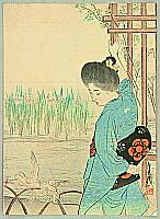 Gekko Ogata 1859-1920 - Blooming Iris - artelino Art Auctions. Gekko Ogata 1859-1920 - Blooming Iris