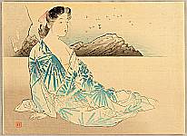 Hanko Kajita 1870-1917 - On a Beach - artelino Art Auctions. Hanko Kajita 1870-1917 - On a Beach