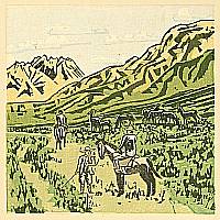 Senpan Maekawa 1888-1960 - Aso - Hot Spring Notes - artelino Art Auctions. Senpan Maekawa 1888-1960 - Aso - Hot Spring Notes