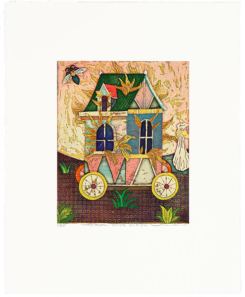 Yuji Hiratsuka born 1954 - Medieval House on Fire