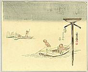 Sadanobu Hasegawa 1809-1879 - Picking Sea Weed - artelino Art Auctions. Sadanobu Hasegawa 1809-1879 - Picking Sea Weed
