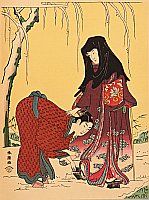 Shunzan Katsukawa active ca. 1782 - 1798 - Outing in the Snow - artelino Art Auctions. Shunzan Katsukawa active ca. 1782 - 1798 - Outing in the Snow