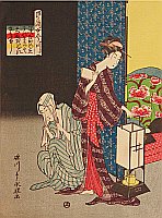 Eiri Rekisentei active ca. 1790-1800 - Lady with Lantern - artelino Art Auctions. Eiri Rekisentei active ca. 1790-1800 - Lady with Lantern