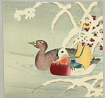 Chikuseki active ca. 1900 - Mandarin Ducks - artelino Art Auctions. Chikuseki active ca. 1900 - Mandarin Ducks