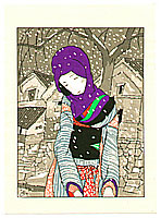 Yumeji Takehisa 1884-1934 - Snowy Night Legend - artelino Art Auctions. Yumeji Takehisa 1884-1934 - Snowy Night Legend