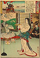 Chikanobu Toyohara 1838-1912 - Dancer - Azuma Nishiki Chuya Kurabe - artelino Art Auctions. Chikanobu Toyohara 1838-1912 - Dancer - Azuma Nishiki Chuya Kurabe