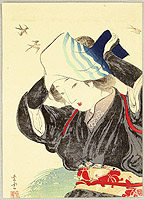 Shiun Kondo active in 1910-30s - Girl in the Early Spring - artelino Art Auctions. Shiun Kondo active in 1910-30s - Girl in the Early Spring