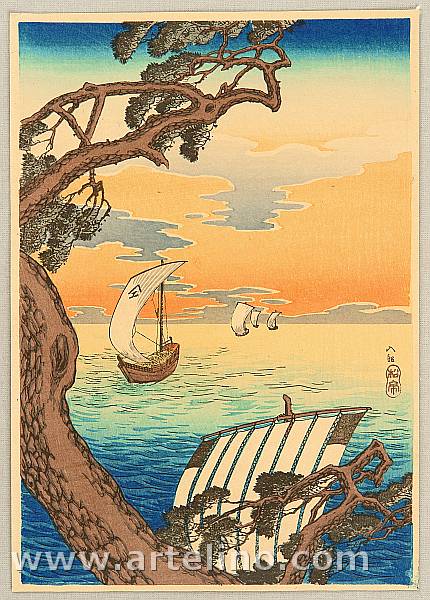 Hiroaki Takahashi 1871-1945 - Coming Ships