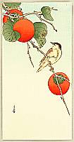Gesso Yoshimoto 1881-1936 - Bird and Persimmon - artelino Art Auctions. Gesso Yoshimoto 1881-1936 - Bird and Persimmon