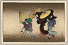 Utamaro Kitagawa 1750-1806 - Storm - artelino Art Auctions. Utamaro Kitagawa 1750-1806 - Storm