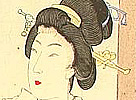 Chikanobu Toyohara 1838-1912 - Beauties and Street Performer - artelino Art Auctions. Chikanobu Toyohara 1838-1912 - Beauties and Street Performer