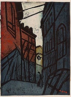 Tadashige Ono 1909-1990 - Alley in Rome - artelino Art Auctions. Tadashige Ono 1909-1990 - Alley in Rome
