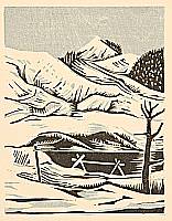 Yoshiteru Ito fl.ca. 1920-30 - Snow Landscape - artelino Art Auctions. Yoshiteru Ito fl.ca. 1920-30 - Snow Landscape
