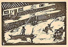 Unknown - Around a River Front - artelino Art Auctions. Unknown - Around a River Front