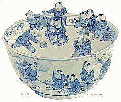 Dai Jia born 1985 - Hundred Children at Play 2 (Blue)