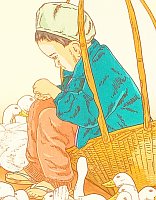 Ryusei Okamoto born 1949 - Market Day - Children of Asia - artelino Art Auctions. Ryusei Okamoto born 1949 - Market Day - Children of Asia