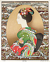 Ryusei Okamoto born 1949 - Ancient Capital Festival - artelino Art Auctions. Ryusei Okamoto born 1949 - Ancient Capital Festival