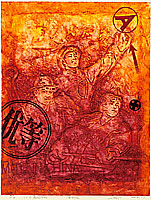 Wen Mujiang born 1970 - Red Tone No.4 - artelino Art Auctions. Wen Mujiang born 1970 - Red Tone No.4